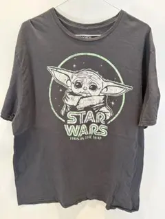 【XXL】スターウォーズ マンダロリアン Tシャツ グローグー 黒 ゆるだぼ