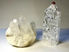 ヒマラヤ水晶マニカラン水晶 クラスター・水晶ポイント 2set