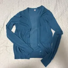 UNIQLO ユニクロ カーディガン ターコイズブルー Sサイズのサムネイル
