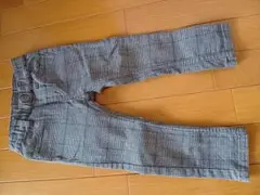 グレー系チェック柄パンツ 95cm