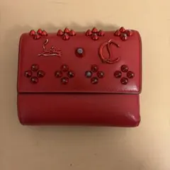 Christian Louboutin 三つ折り財布 レッド スタッズのサムネイル