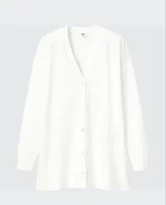 【新品】UNIQLO　ユニクロ　UVカットVネックロングカーディガン　S
