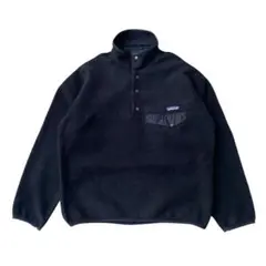 90s Patagonia スナップT シンチラ ブラック S パタゴニア
