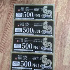 焼肉きんぐ 福袋 特別クーポン 500円引 4枚セットのサムネイル
