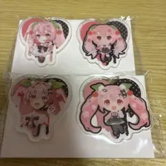 桜ミク　クリアバッジ　セット