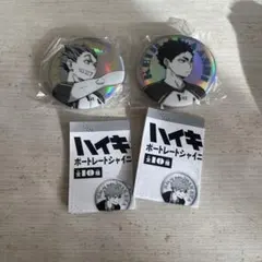 ハイキュー!! ポートレートシャイニー缶バッジ 木兎光太郎 赤葦京治 2点セット