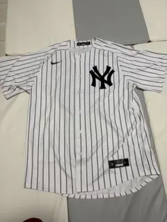 新品同等品 NIKE MLB ヤンキース ベースボールシャツ XXL ストライプ