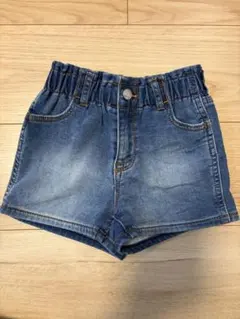 デニムショートパンツ ゴムウエスト