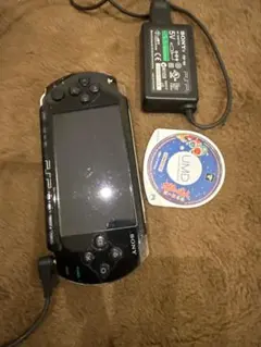 SONY PSP 1000 本体 ブラックと充電器と太鼓の達人