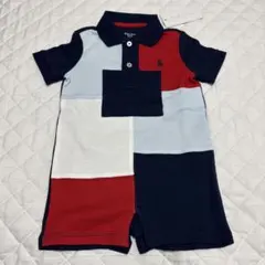 Ralph Lauren マルチカラーロンパース 80cm