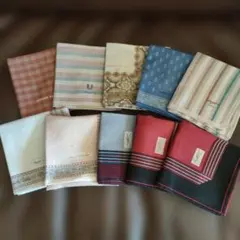 中古　紳士用ハンカチ10枚セット