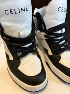 CELINE ハイカットスニーカー ホワイト ブラック 41のサムネイル