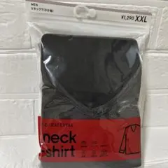 GU／スタイルヒートエクストラ VネックTシャツ （9分袖）XXL ダークグレー