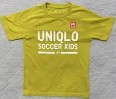 【レア　UNIQLO SOCCER KIDS JFA Tシャツ イエロー130】のサムネイル