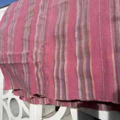 ピンクストライプマルチカバー ヴィンテージ品