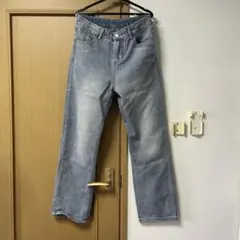 Miniministore ハイウエストワイドストレートデニムパンツ M