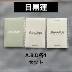 Snow Man pop-up storeフォトカード目黒蓮ABD各1セット