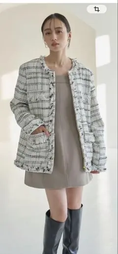 スナイデル 今期 ツイードジャケット フリーサイズ 完売 タグ付