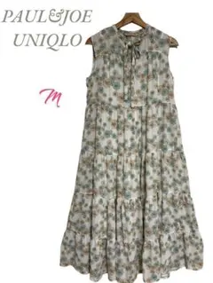 UNIQLO PAUL&JOE 【美品】花模様ワンピース　花柄　ホワイト　M