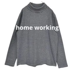 くみ様✨ ホームワーキング✳️タートルネック 長袖カットソー【M～L】ボーダー