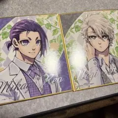 ブルーロック展 原画展 箔押しミニ色紙コレクション 凪誠士郎 御影玲王