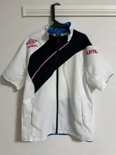 umbro ジップアップウェア ホワイト/ブラック