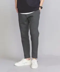 BEAUTY&YOUTH BY ダブルニット イージーパンツ 8195杢グレーM