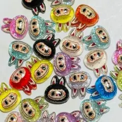 ラブブ ポップマート クリア ラメ MIX 【スプーン1杯分 ネイルパーツ】