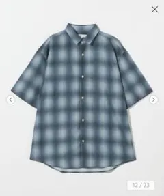 【美品】A Day in the Life メッシュ オンブレチェック　シャツ