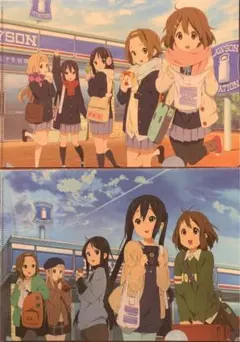 ⑧映画けいおん！　クリアファイル 2枚　ローソン