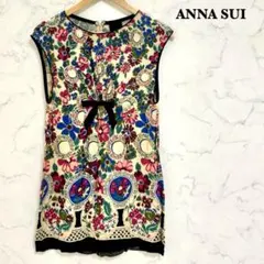 【タグ付き】ANNA SUI 花柄ノースリーブワンピースのサムネイル