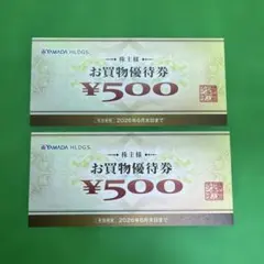 ヤマダ電機 株主優待券 お買物優待券 1000円分