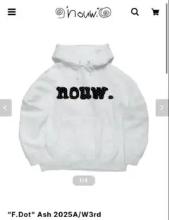 nouw. F.Dot 灰色 フード付きトレーナー
