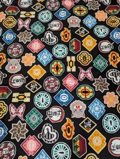 鬼滅の刃 生地 2種類セット