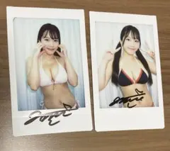 杉原杏璃 ファーストトレカ特典水着チェキ 直筆サイン入２枚セット 希少品 非売品 杉原杏璃 ファーストトレカ特典水着チェキ 直筆サイン入2枚セット