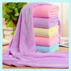 マイクロファイバー　バスタオル　タオル　大判　スポーツ　ジム　スイミング　部活