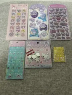 サンリオシール6枚セット♡マイメロ♡クロミ♡キティちゃん♡ポムポムプリン