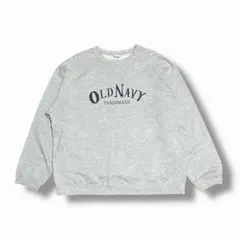 90s✨OLD NAVY sweat shirt ヴィンテージ 霜降りグレー