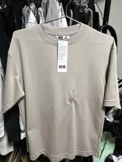 UNIQLO エアリズムコットンオーバーサイズT シャツ15分袖
