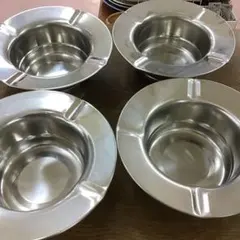ビンテージ　５セット　USED　ユキワ ステンレス ドームカバーバターディッシュ ビンテージ 5セットUSED ユキワ ステンレス ドームカバーバター
