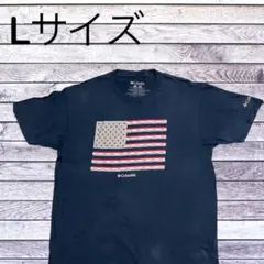 Columbia コロンビア Tシャツ Lサイズ 星条旗柄