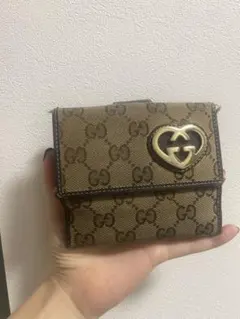 GUCCI GGパターン 二つ折り財布
