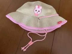 ミキハウス　うさぎ　メッシュ帽子　ハット　ピンクのサムネイル
