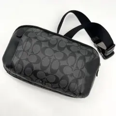 極美品✨COACH コーチ メンズ シグネチャー ボディバッグ