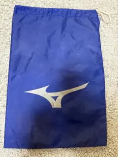 MIZUNO シューズバッグ 巾着袋 ブルー