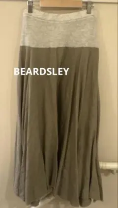 BEARDSLEY リネン混 ロングスカート カーキのサムネイル