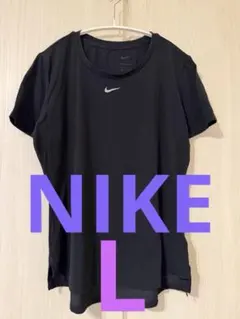 NIKE ナイキ レディース トレーニングウエア 半袖Tシャツ 黒 L ブラック