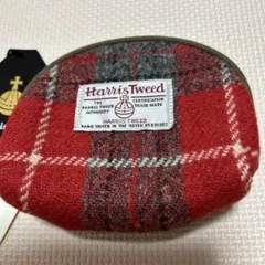 お値下げ新品★未使用Harris Tweed チェック柄ポーチ Fサイズのサムネイル