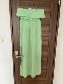 レイマイカイ フラドレス　ワンピース　リゾートワンピ　マキシ丈　フラダンス　M