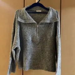 earth music＆ecology ハーフジップニット